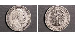 5 Mark 普魯士王國 (1701 - 1918) 銀 威廉一世 (德国)