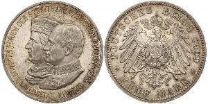 5 Mark 萨克森王国 (1806 - 1918) 銀 弗里德里希·奥古斯特三世 (萨克森国王)