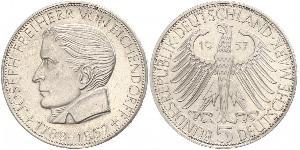 5 Mark 西德 (1949 - 1990) 銀 约瑟夫·冯·艾兴多夫