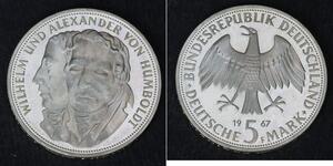 5 Mark 西德 (1949 - 1990) 銀 