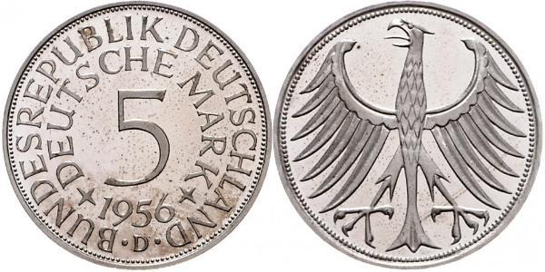 5 Mark 西德 (1949 - 1990) 銀 