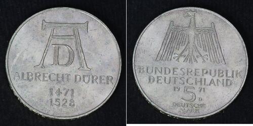 5 Mark 魏瑪共和國 (1919 - 1933) 銀 