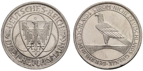 5 Mark 魏瑪共和國 (1919 - 1933) 銀 