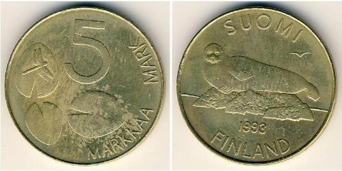 5 Mark 芬兰 青铜/铝 
