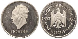 5 Mark / 5 Reichsmark République de Weimar (1918-1933) Argent 