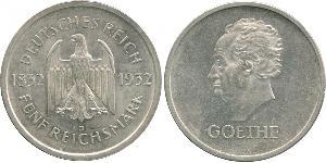 5 Mark / 5 Reichsmark Repubblica di Weimar (1918-1933) Argento 