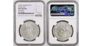 5 Mark / 5 Reichsmark República de Weimar (1918-1933) Plata 
