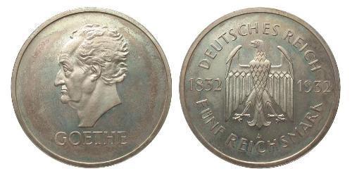 5 Mark / 5 Reichsmark República de Weimar (1918-1933) Plata 