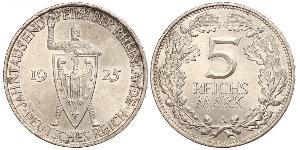 5 Mark / 5 Reichsmark Weimar Republic (1918-1933) Silver 
