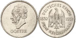 5 Mark / 5 Reichsmark Weimar Republic (1918-1933) Silver 