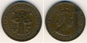 5 Mill Chipre (1960 - ) Bronce Isabel II (1926-2022)