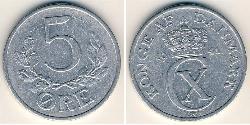 5 Ore Danemark Aluminium 