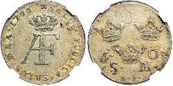 5 Ore Svezia Argento Adolf Frederick of Sweden (1710 - 1771)
