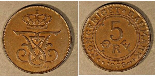 5 Ore Denmark Bronze 