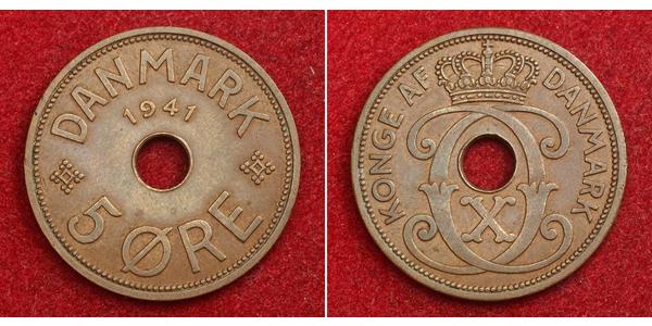 5 Ore Denmark Bronze Christian X of Denmark (1870 - 1947)