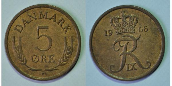 5 Ore Denmark Bronze 