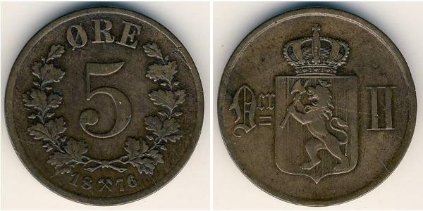 5 Ore Norvège Bronze 