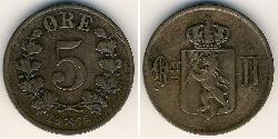 5 Ore Norwegen Bronze 