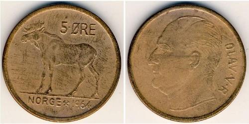 5 Ore Norwegen Bronze 