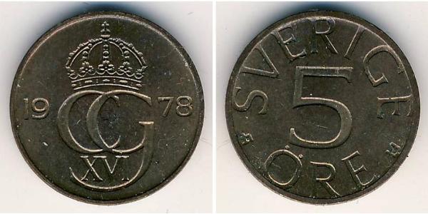 5 Ore Suède Bronze 