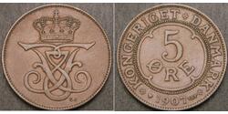 5 Ore Danimarca Bronzo 