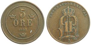 5 Ore Sweden Copper 