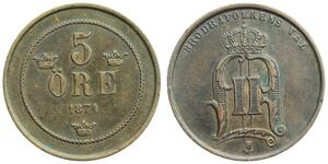 5 Ore Sweden Copper 