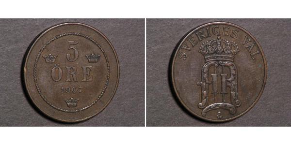 5 Ore Sweden Copper 