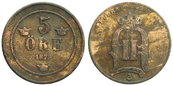 5 Ore Sweden Copper 