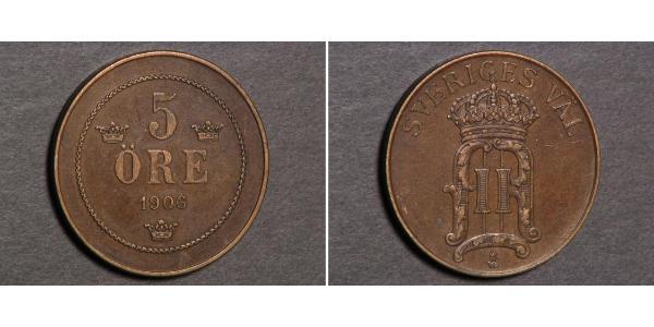 5 Ore Sweden Copper 