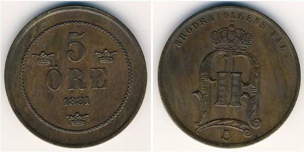 5 Ore Sweden Copper 