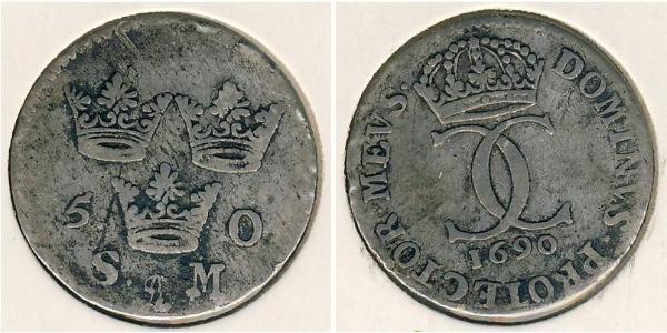 5 Ore Sweden Silver 
