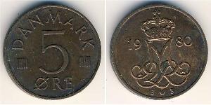 5 Ore Danemark  Marguerite II de Danemark (1940-)