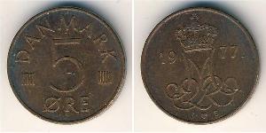 5 Ore Denmark  Margrethe II of Denmark (1940-)