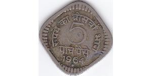 5 Paisa Indien (1950 - ) Kupfer/Nickel 