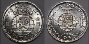 5 Pataca Macao (1862 - 1999) / Portugal Silber 