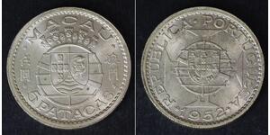 5 Pataca Macao (1862 - 1999) / Portugal Silber 