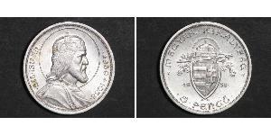 5 Pengo Kingdom of Hungary (1920 - 1946) Argento Stefano I d