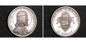 5 Pengo Kingdom of Hungary (1920 - 1946) Argento Stefano I d