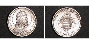 5 Pengo Reino de Hungría (1920 - 1946) Plata Esteban I de Hungría