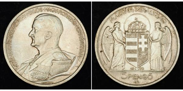 5 Pengo Kingdom of Hungary (1920 - 1946) Silber Miklós Horthy