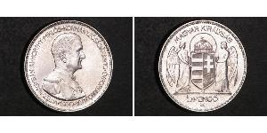 5 Pengo 匈牙利王国 (1920 - 1946) 銀 霍爾蒂·米克洛什