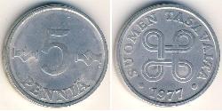 5 Penny Finlandia (1917 - ) Aluminio 