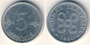 5 Penny Finland (1917 - ) Aluminium 