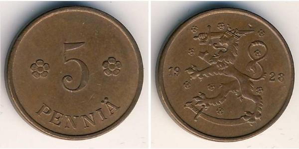 5 Penny Finland (1917 - ) Bronze 