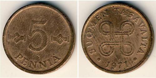 5 Penny Finlandia (1917 - ) Cobre 