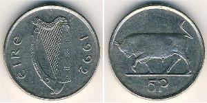 5 Penny Ireland (1922 - ) Copper/Nickel 