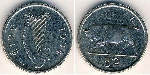 5 Penny Ireland (1922 - ) Copper/Nickel 