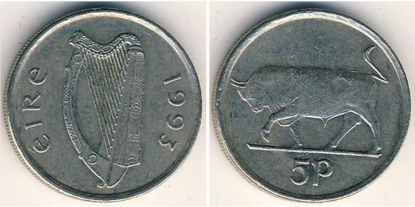 5 Penny Ireland (1922 - ) Copper/Nickel 