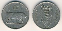 5 Penny Irlanda (1922 - ) Rame/Nichel 